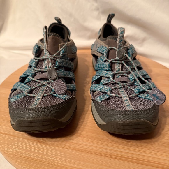Chaco Outcross Evo 1 Womens Hiking Water Shoes Gray Blue Size 7 J104912 - Picture 2 of 9